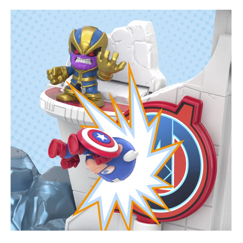 SET MARVEL STUNT SQUAD TOWER SMASH CAPITÁN AMÉRICA VS THANOS - 5