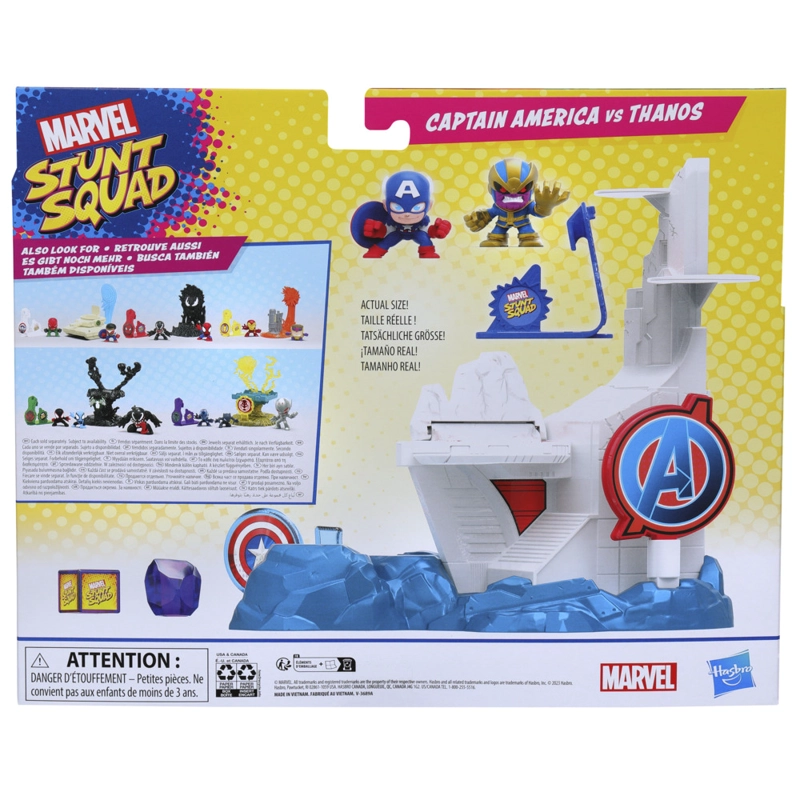SET MARVEL STUNT SQUAD TOWER SMASH CAPITÁN AMÉRICA VS THANOS - 7