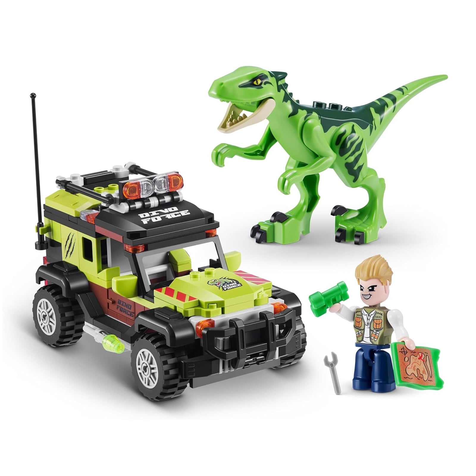 CÁPSULA MAX BUILD MORE DINO ADVENTURE RAPTOR FORCE 252 PIEZAS - 2