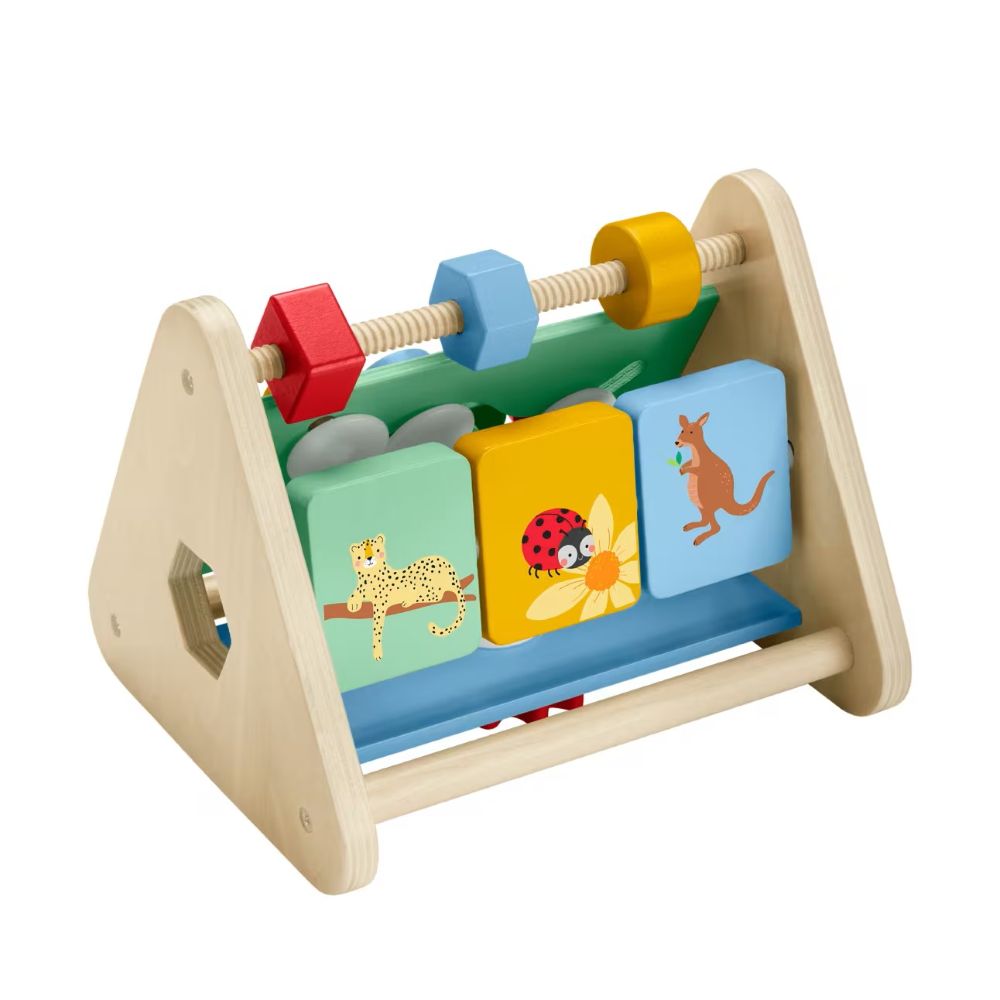 JUGUETE PARA BEBÉS FISHER PRICE TRIÁNGULO DE ACTIVIDADES DE MADERA - 3