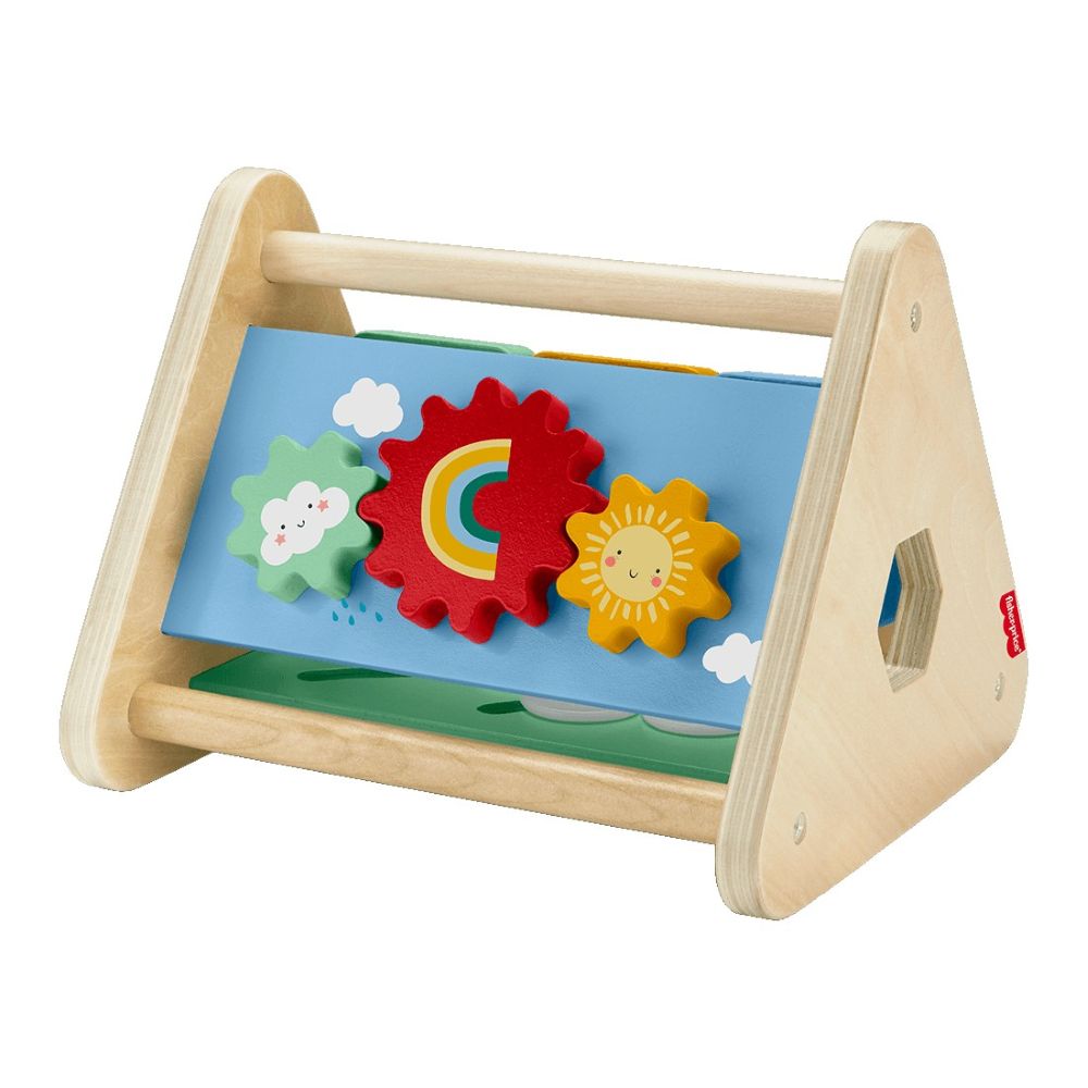 JUGUETE PARA BEBÉS FISHER PRICE TRIÁNGULO DE ACTIVIDADES DE MADERA - 4