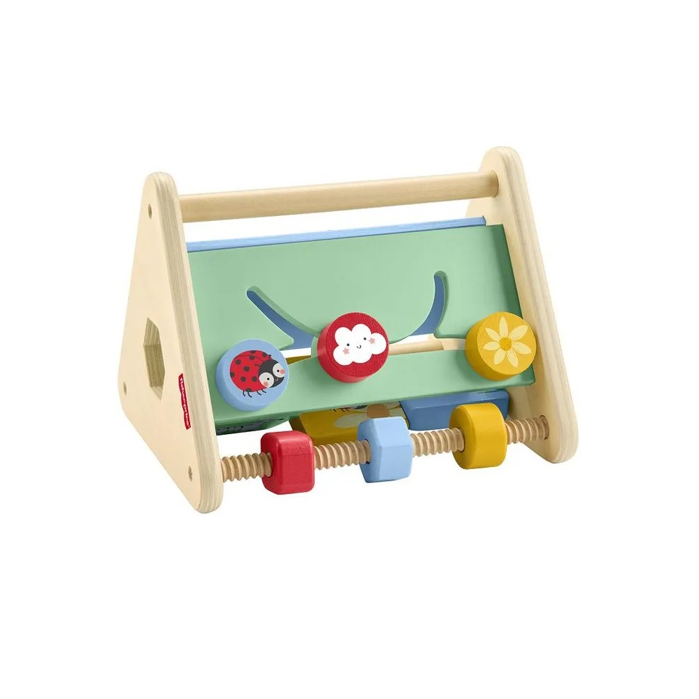 JUGUETE PARA BEBÉS FISHER PRICE TRIÁNGULO DE ACTIVIDADES DE MADERA - 5