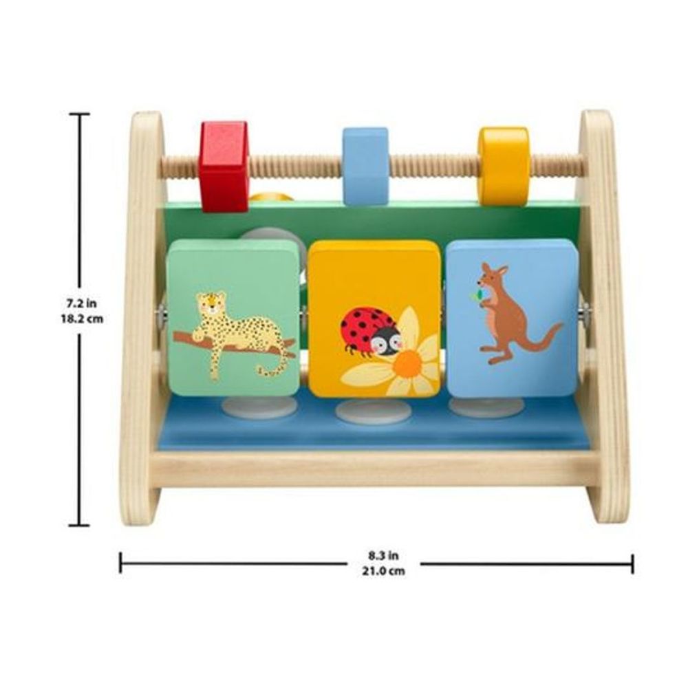 JUGUETE PARA BEBÉS FISHER PRICE TRIÁNGULO DE ACTIVIDADES DE MADERA - 6