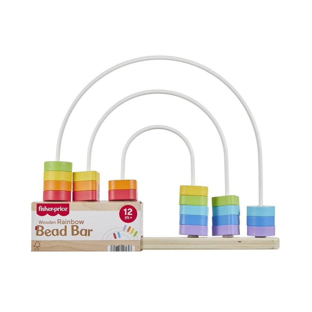 JUGUETE PARA BEBÉS FISHER PRICE CONTANDO COLORES DE MADERA - 2