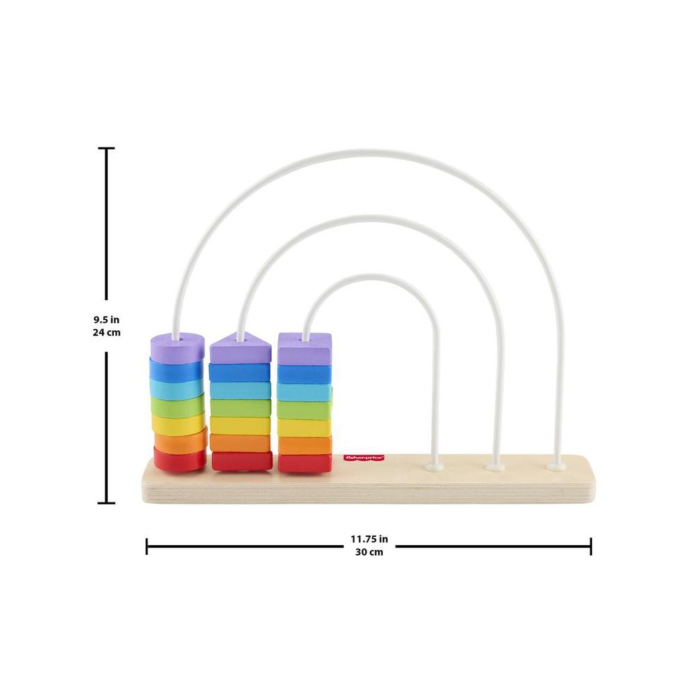 JUGUETE PARA BEBÉS FISHER PRICE CONTANDO COLORES DE MADERA - 5