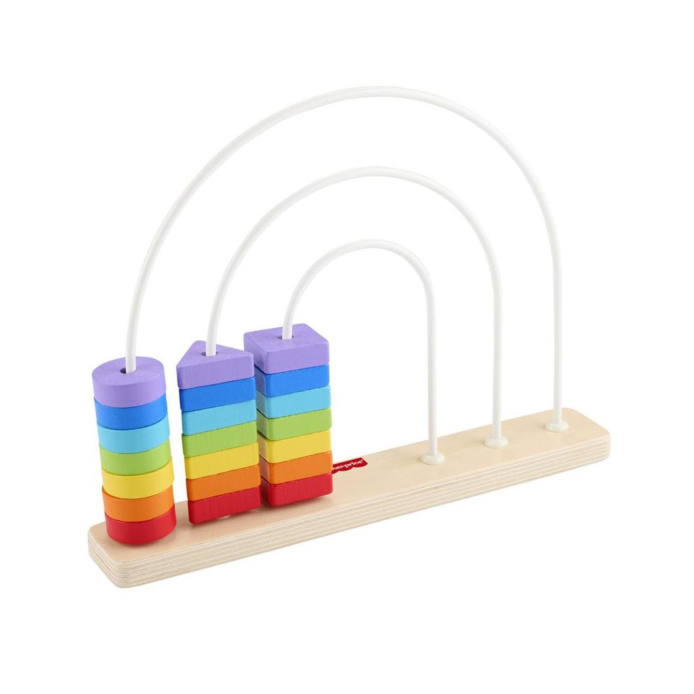 JUGUETE PARA BEBÉS FISHER PRICE CONTANDO COLORES DE MADERA - 6