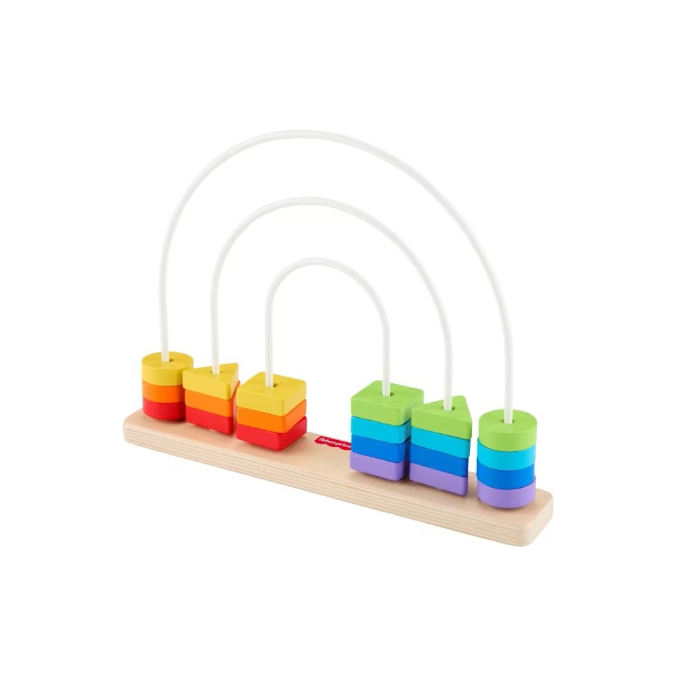 JUGUETE PARA BEBÉS FISHER PRICE CONTANDO COLORES DE MADERA - 7