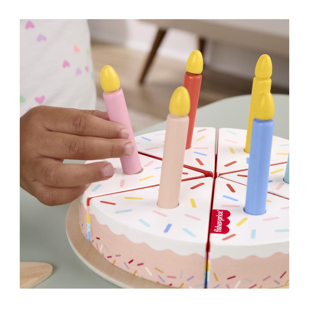 JUGUETE PARA BEBÉS FISHER PRICE PASTEL DE MADERA - 5