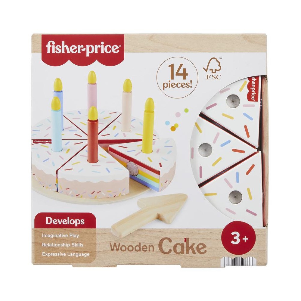 JUGUETE PARA BEBÉS FISHER PRICE PASTEL DE MADERA - 7