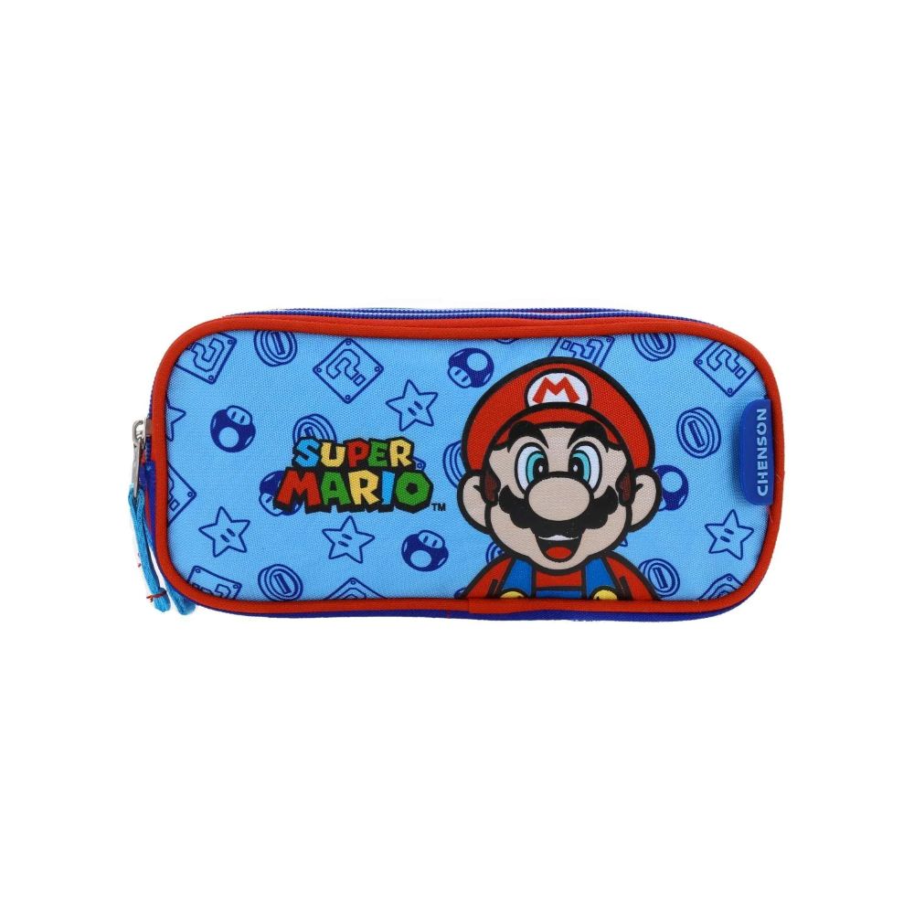 CARTUCHERA NINTENDO MARIO BROS DOBLE CIERRE - 1