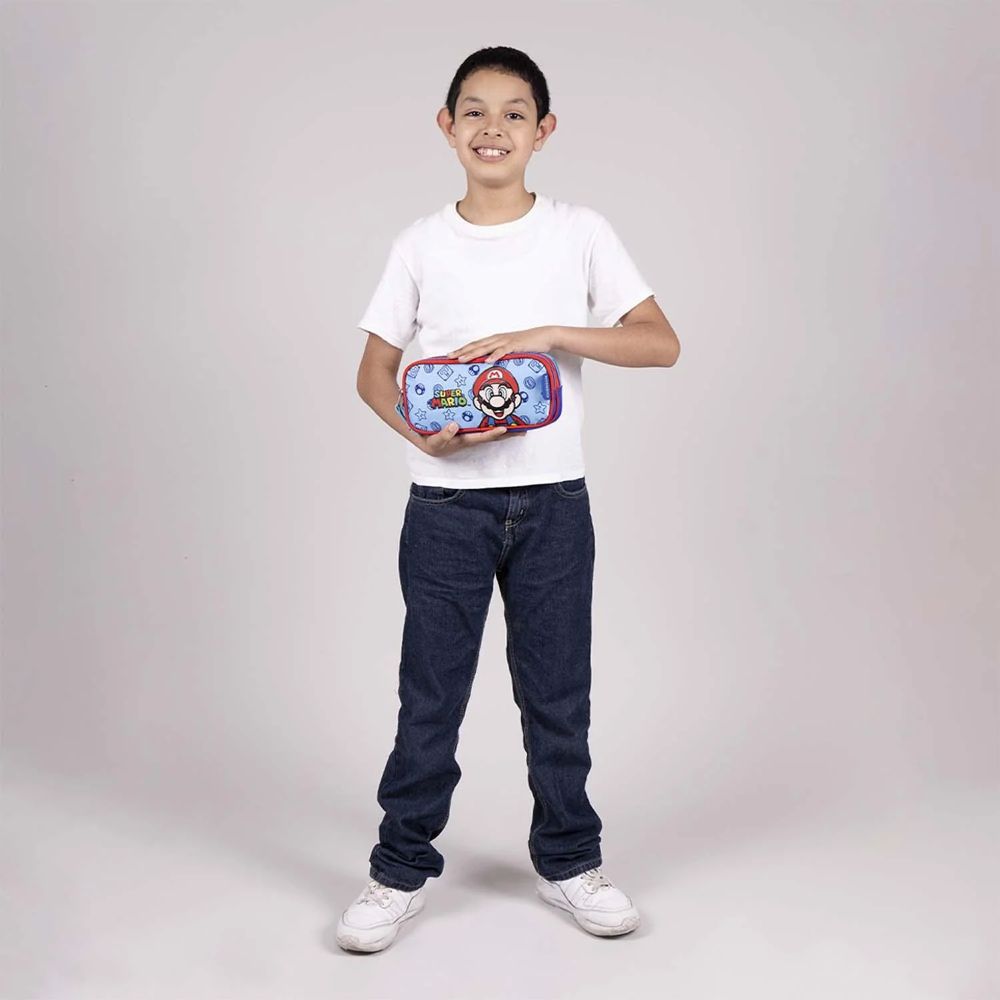 CARTUCHERA NINTENDO MARIO BROS DOBLE CIERRE - 6