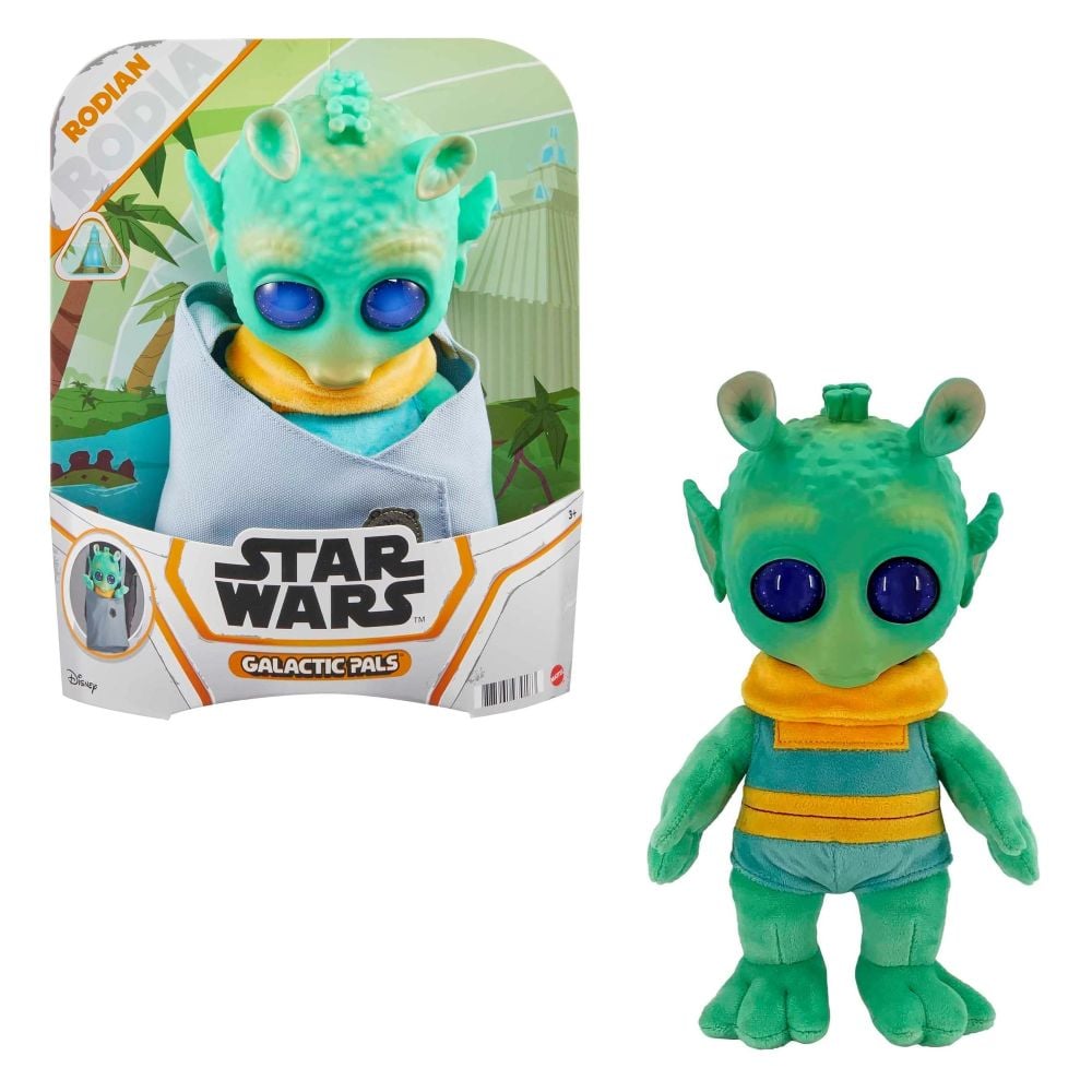 PELUCHE STAR WARS AMIGOS GALÁCTICOS RODIAN CON BOLSO DE TRANSPORTE - 1