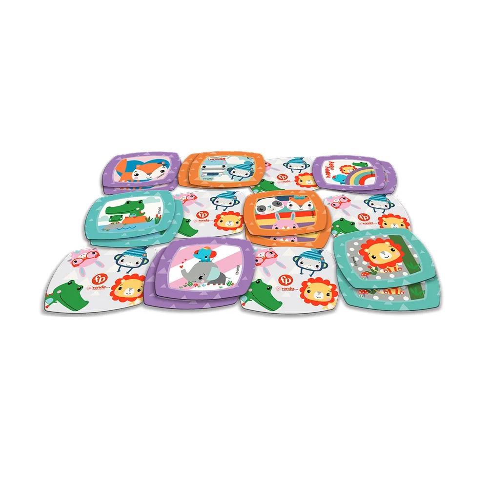 JUEGO DE MESA RONDA MEMORIA FISHER PRICE 72 PIEZAS - 3