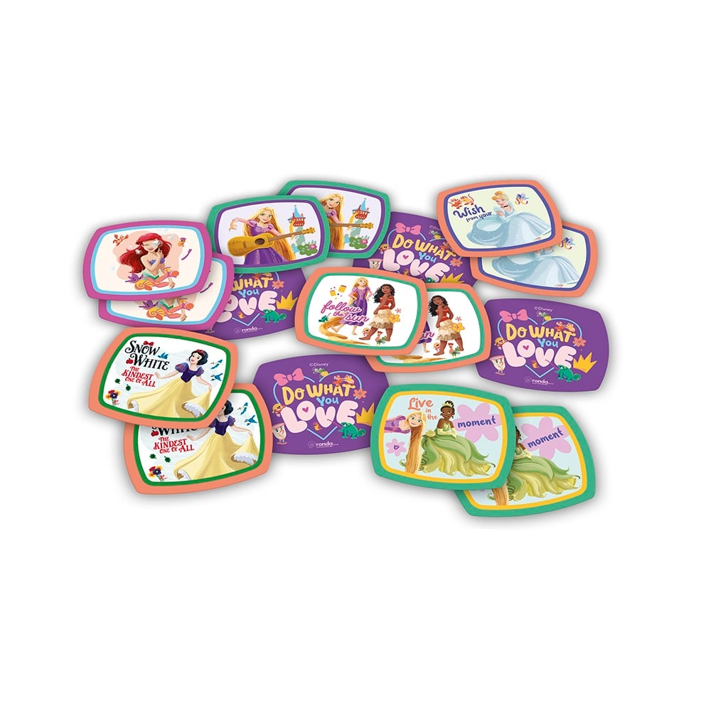 JUEGO DE MESA RONDA MEMORIA PRINCESAS DISNEY 72 PIEZAS - 3