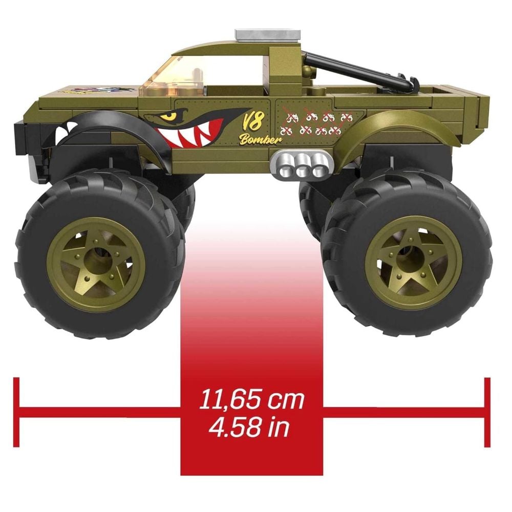 MEGABLOKS HOT WHEELS MONSTER TRUCK V8 BOMBER 86 PIEZAS - 5