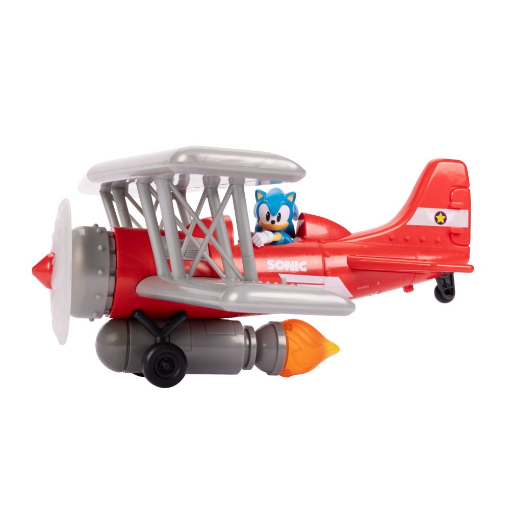 PLAYSET SONIC THE HEDGEHOG BIPLANO TORNADO CON LUZ Y SONIDOS - 2