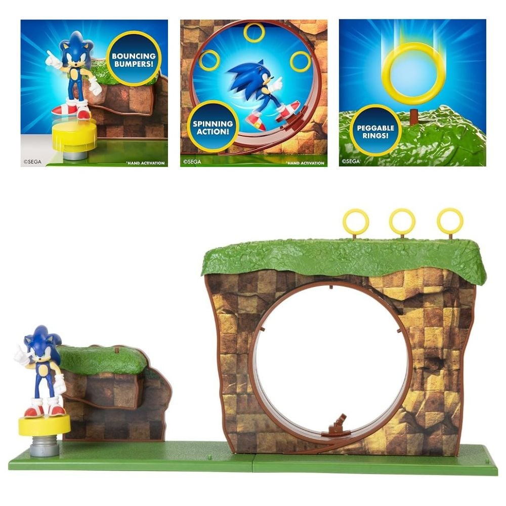 PLAYSET SONIC THE HEDGEHOG ZONA COLINA VERDE - 2