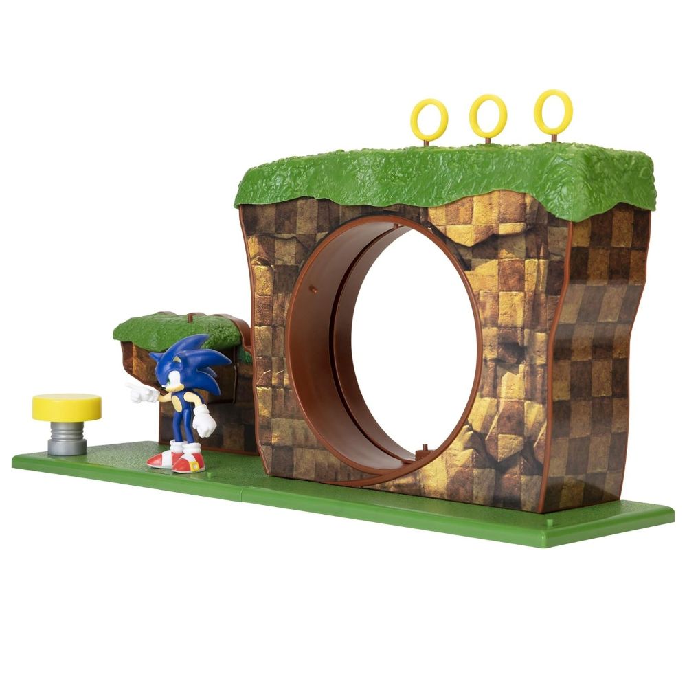 PLAYSET SONIC THE HEDGEHOG ZONA COLINA VERDE - 4