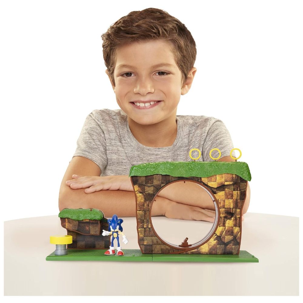 PLAYSET SONIC THE HEDGEHOG ZONA COLINA VERDE - 7