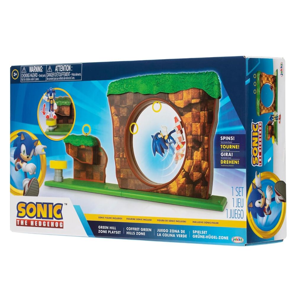 PLAYSET SONIC THE HEDGEHOG ZONA COLINA VERDE - 8