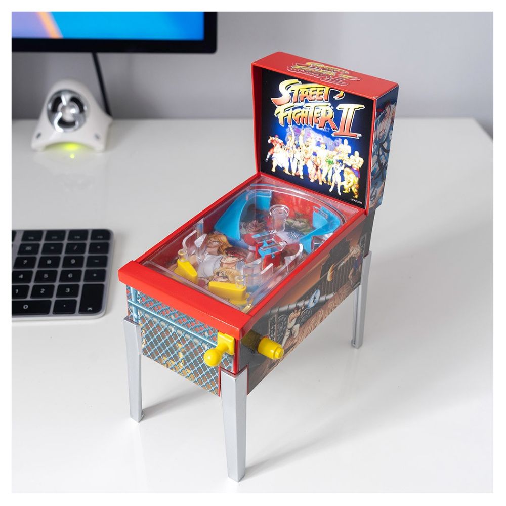 PINBALL ARCADE MINI STREET FIGHTER II CON MUSICA Y LUZ - 6