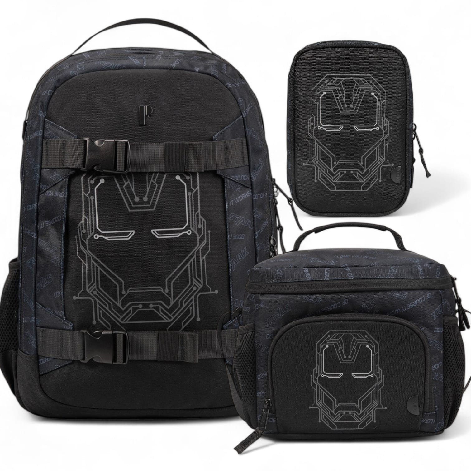 TRI PACK MOCHILA LONCHERA CARTUCHERA ELDER - 1