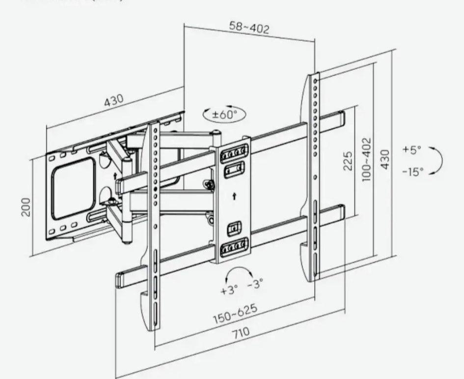 RACK MOVIBLE PARA TV DE 42 HASTA 90' - 4