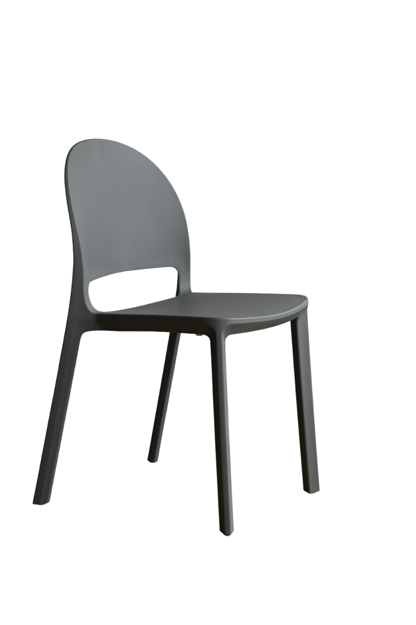 SILLA DE COMEDOR PEAKY GRIS - 1