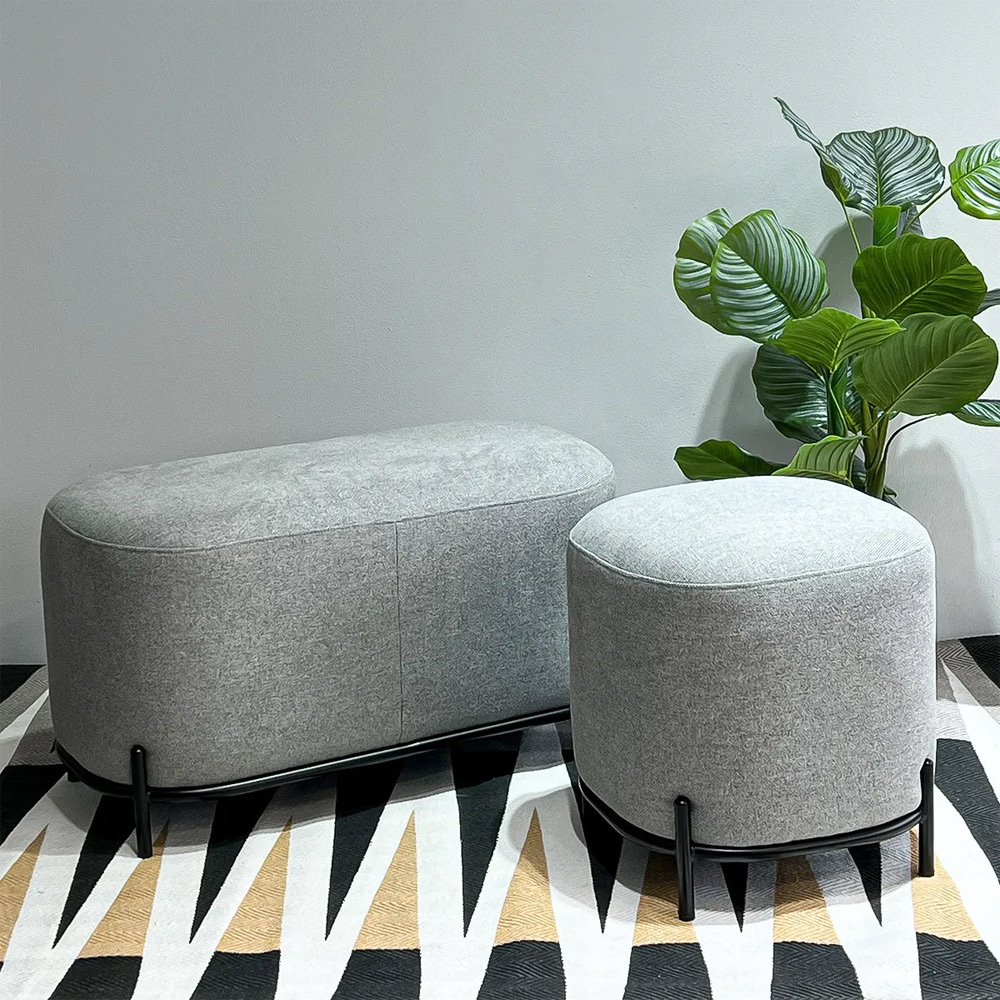 BUTACA OTTOMAN 40X40 GRIS - 2
