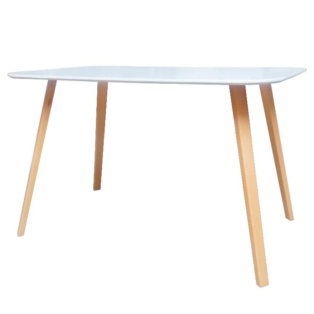 MESA DE COMEDOR ADRIANNA BLANCO 130X80 H75 - 1