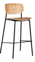 SILLA BAR  GAMBITO NATURAL  H65 - 1
