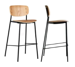 SILLA BAR  GAMBITO NATURAL  H65 - 2