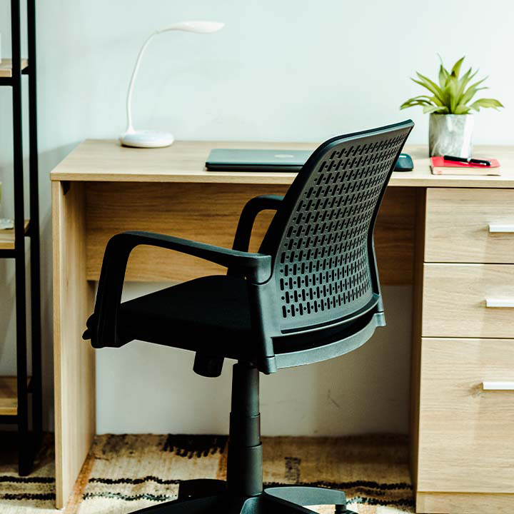 SILLA JACA NEGRA GIRATORIA - 5