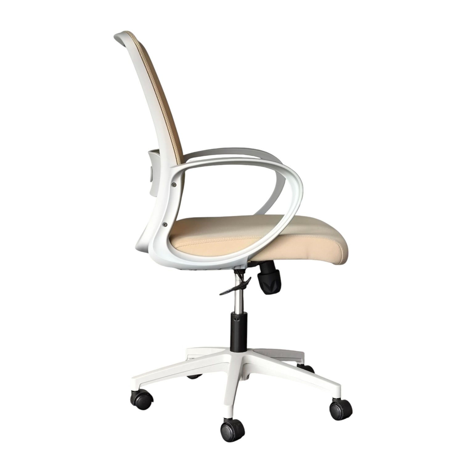 SILLA DE OFICINA LACOSTE BEIGE CLARO ESTRUCTURA GRIS - 2