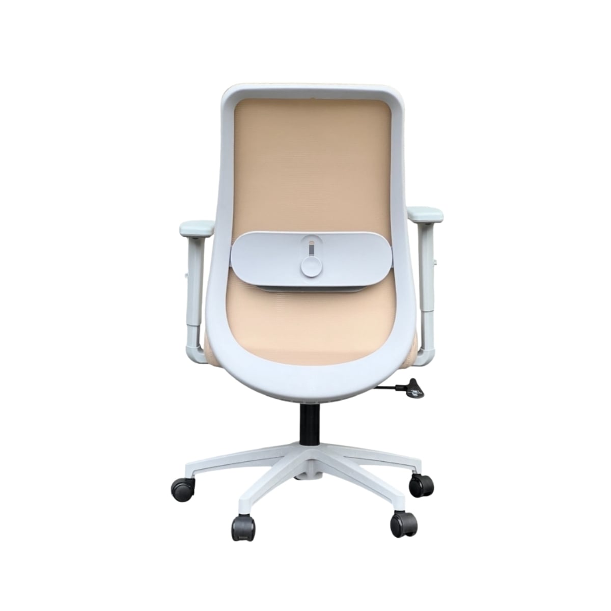 SILLA DE OFICINA LACOSTE PLUS BEIGE CLARO ESTRUCTURA GRIS - 3