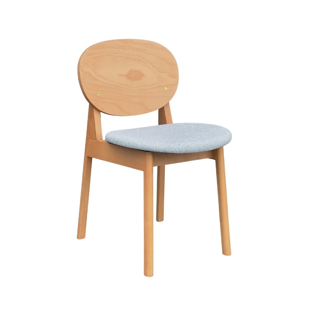 SILLA SIREN GRIS BASE NATURAL - 1