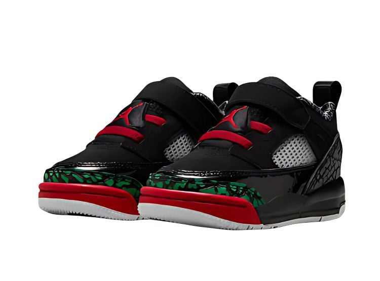 ZAPATILLAS URBANAS JORDAN SPIZIKE LOW NEGRO VERDE INFANTE - 3