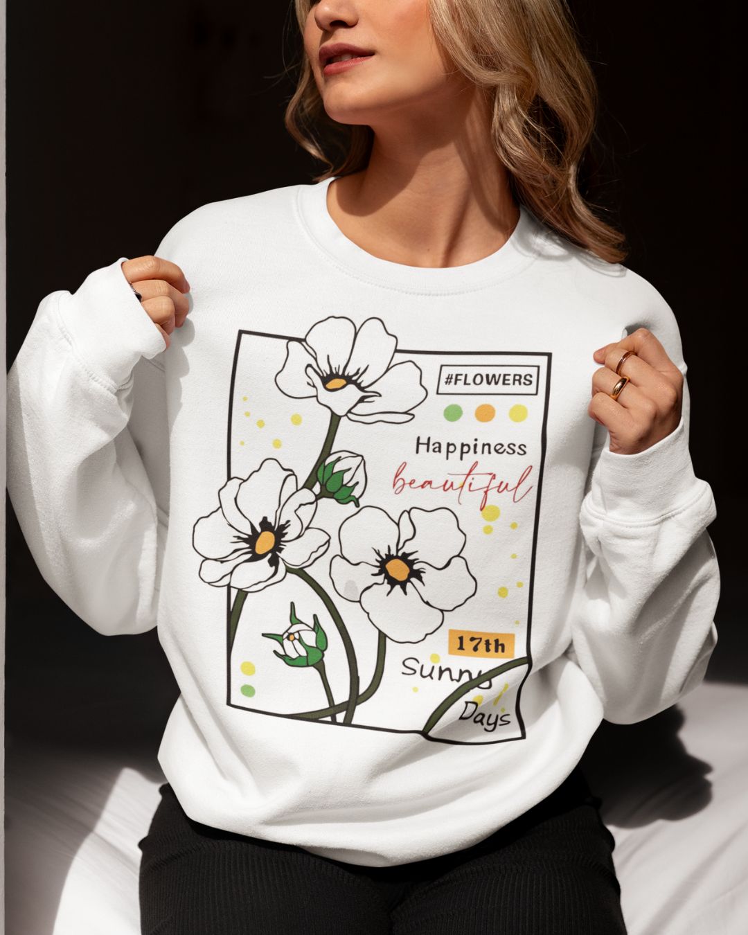 POLERA SIN CAPUCHA FLOWERS - ECLIPSE - 1
