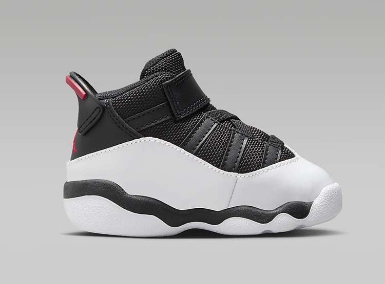 ZAPATILLAS URBANAS JORDAN 6 ANILLOS BLANCO NEGRO INFANTE - 2