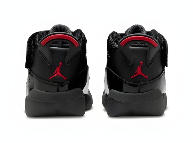 ZAPATILLAS URBANAS JORDAN 6 ANILLOS NEGRO CHAROL INFANTE - 3