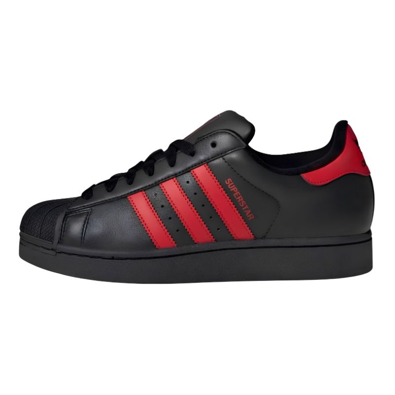 ZAPATILLAS ADIDAS SUPERSTAR II NEGRA ROJA - 1