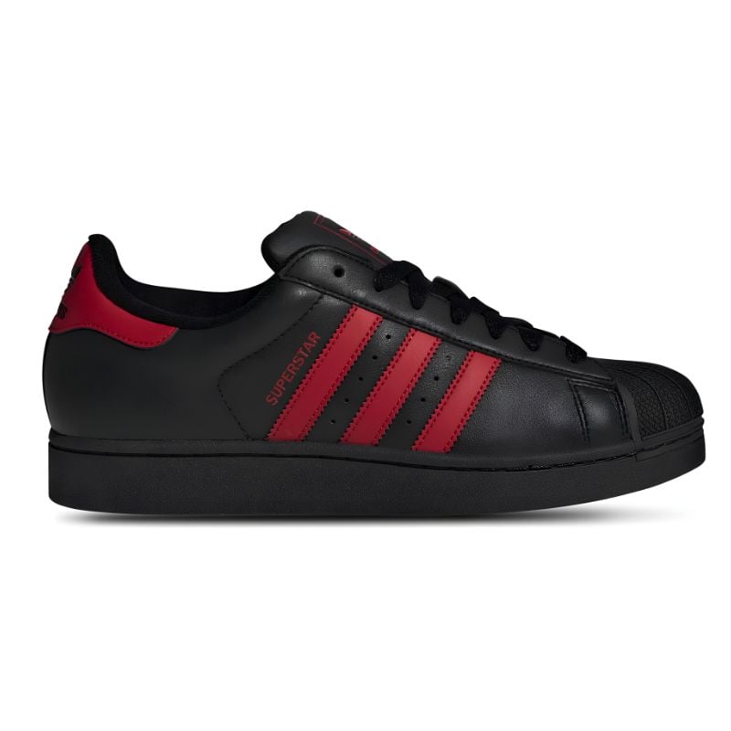 ZAPATILLAS ADIDAS SUPERSTAR II NEGRA ROJA - 2