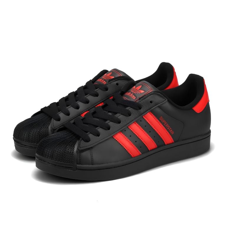 ZAPATILLAS ADIDAS SUPERSTAR II NEGRA ROJA - 3