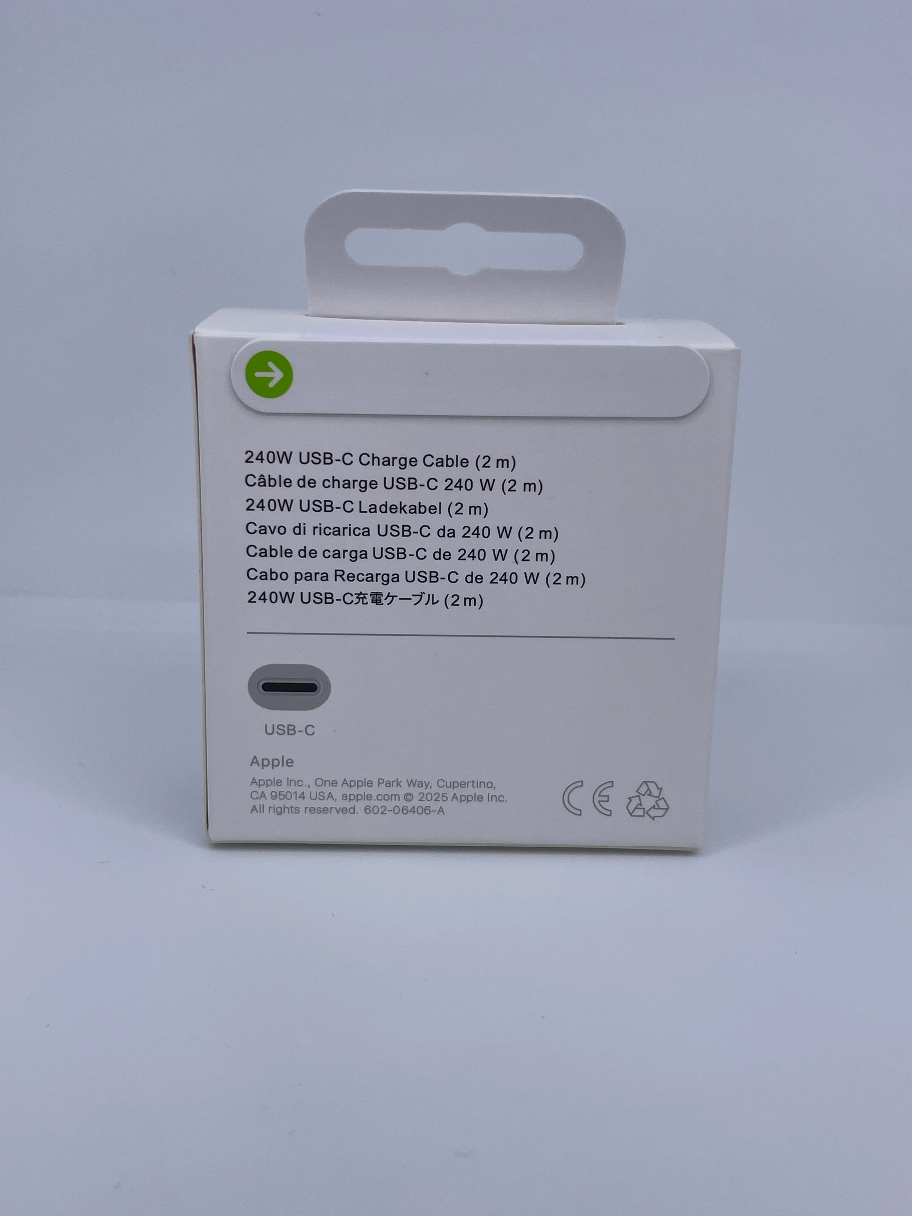 CABLE DE CARGA PARA IPHONE USB-C 240W CHARGE CABLE 2MT - 3