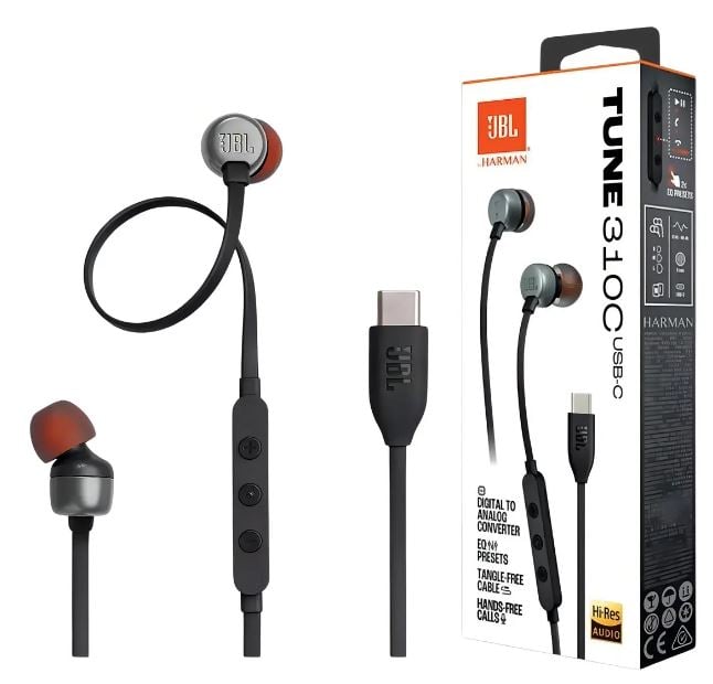 AUDIFONOS JBL TUNED 310C NEGRO - 1