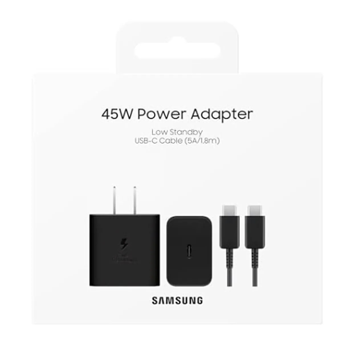 ADAPTADOR DE CARGA RAPIDA SAMSUNG 45W Y CABLE USB-C 1.8MT. - 5
