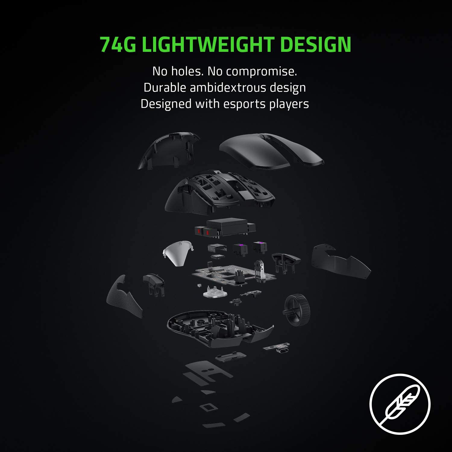 RAZER GAMING VIPER – MOUSE INALÁMBRICO CON SENSOR ÓPTICO DPI DE ENTRADA MÁS RÁPIDA - NEGRO - 5