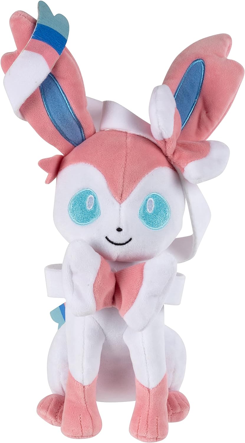 PELUCHE POKÉMON SYLVEON DE 8.0 IN, CON LICENCIA OFICIAL, PELUCHE SUAVE Y DE CALIDAD, EEVEE EVOLUTION,AÑADE SYLVEON A TU COLECCIÓN - 5