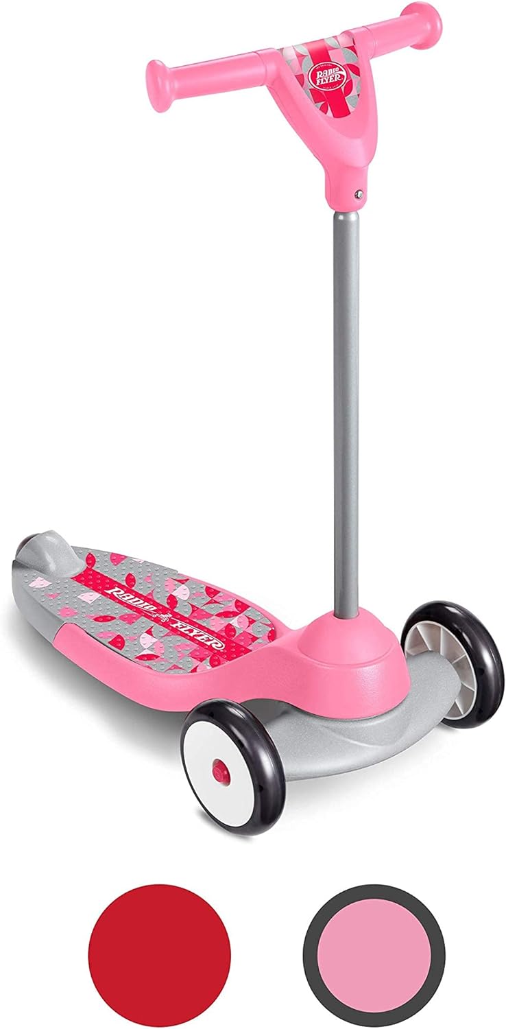 SCOOTER RADIO FLYER MY 1ST 3 RUEDAS PARA NIÑOS Y NIÑOS PEQUEÑOS, PATINETE ROSA - 1
