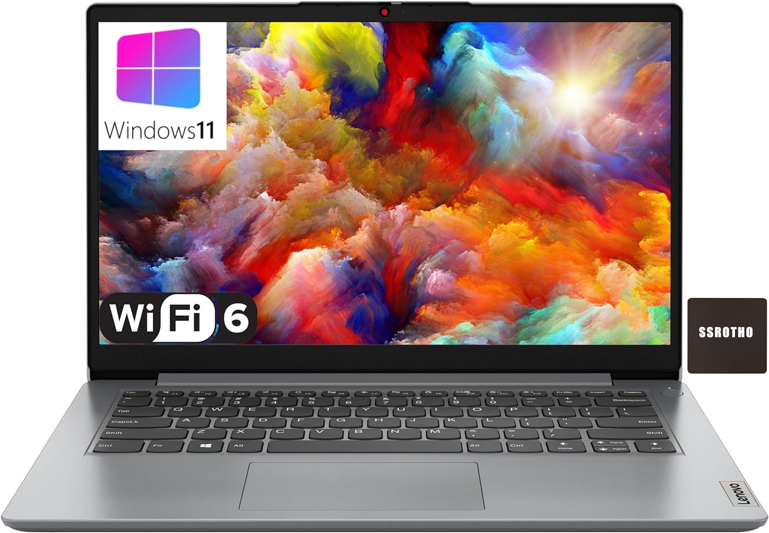 LAPTOP LENOVO IDEAPAD 1 INTEL CELERON N4020 4GB RAM 64 GB EMMC + 128 GB PCIE SSD 14" W. 11 HOME EN MODO S